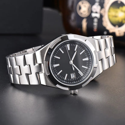 Men's 41mm NH35 watch with fully automatic movement, sapphire crystal, night light, waterproof, casual business watch
