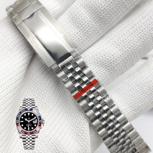 Cinturino per orologio Jubilee per Rolex Sub GMT Yacht Daytona, 20 mm, da uomo, catena di lusso, parti Mod, accessori per orologi di ricambio