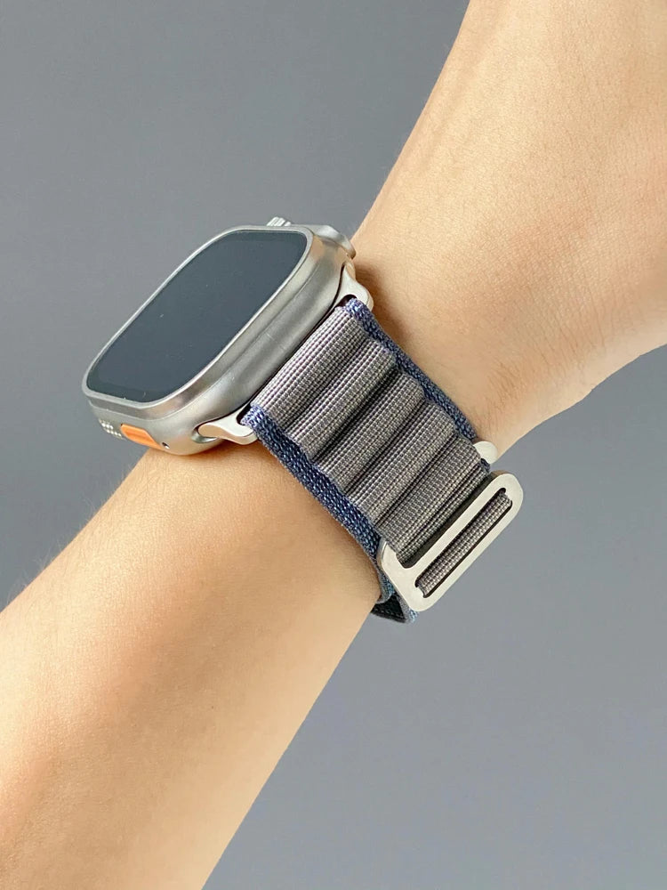 Bracelet à boucle alpine pour Apple watch Ultra 3 2 bandes 49mm 45mm 44mm 40mm 41mm 46mm 42mm Bracelet iWatch série 11 10 SE 9 8 7 6 5 4