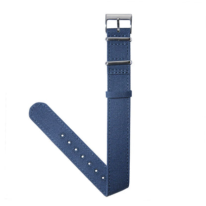 Military Canvas Watch Strap, Army Green, 18mm, 20mm, 22mm