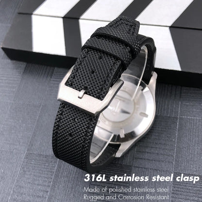 Bracelet de montre en cuir de veau pour homme, bracelet de montre en nylon, bleu, adapté pour Portofino IWC, TOP GUN, Big Pilot SPITFIRE Mark 18, 20mm, 21mm, nouveau