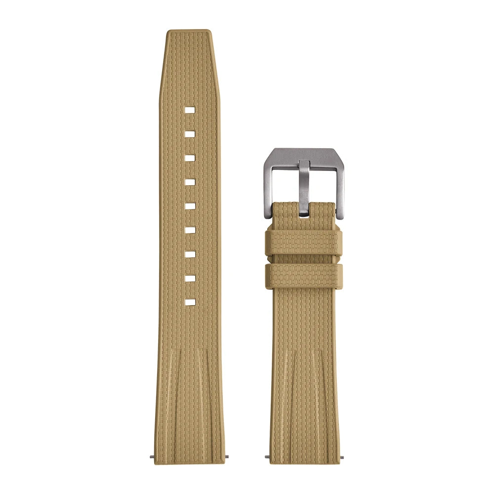 New Design Busluo Fkm Rubber Strap 20mm 22mm Fluoro Rubber Watch Band for Traditional Diving Watch Accessories