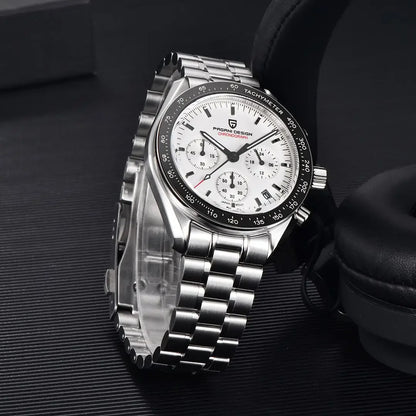 Montre Homme 40mm Chronographe à Quartz - PAGANI DS V5 PD1701 Sport AR Saphir