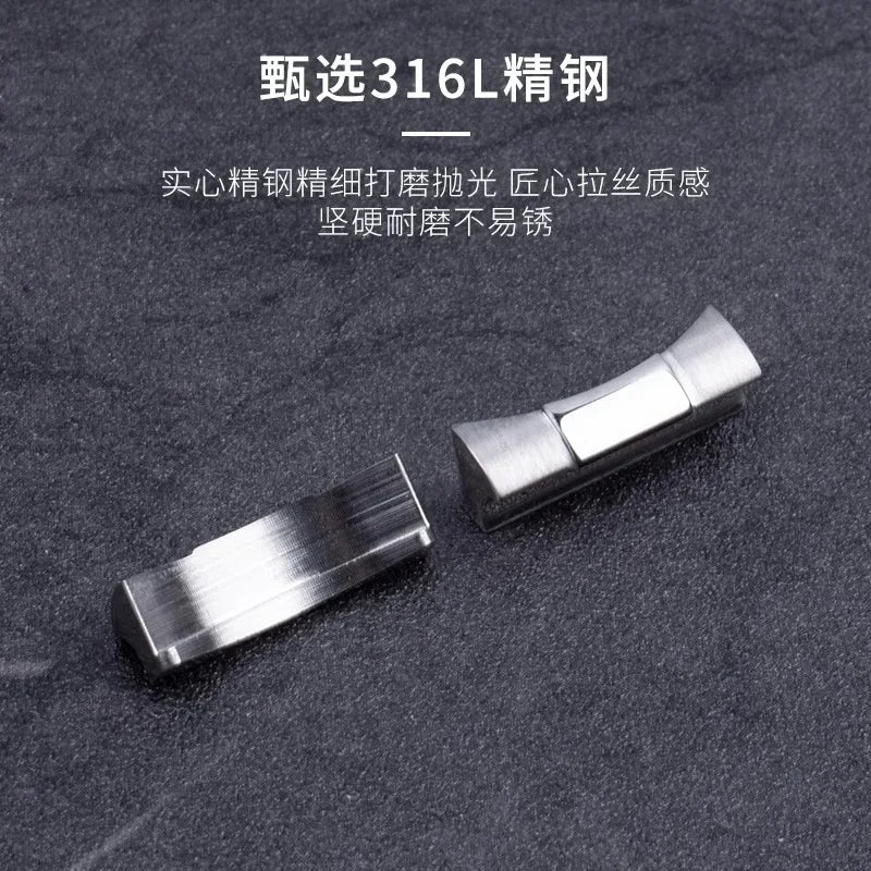 Lien d'extrémité 20mm21mm pour bracelet de montre Rolex, bracelet en caoutchouc et cuir pour Submariner Daytona GMT Yacht-Master Datejust, connexion sans couture