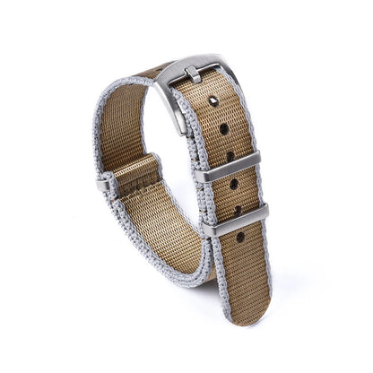 Premium Quality Nylon Fabric Seat Belts, 20mm 22mm, Army Sport Watch Straps, Durable Bracelets for Traditional Watches