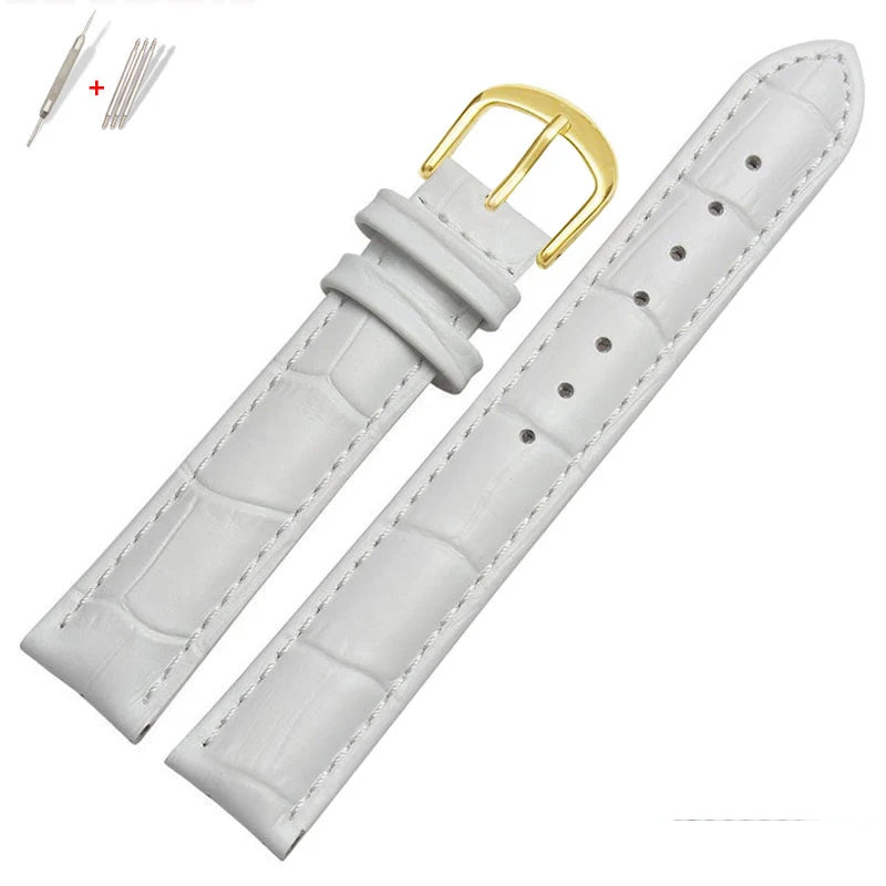 Genuine Leather Watch Strap for Men and Women, Watch Band, Black Brown, Rossini, 818573, 818574, 5613, 517768 mol, Citizen, 12mm, 14mm, 16mm, 18mm