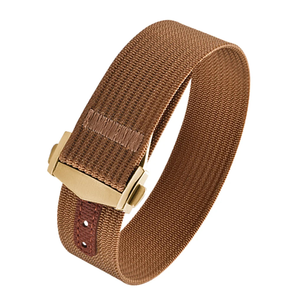Canvas and Nylon Watch Strap, 18-20-22mm, for Omega X Swatch MoonSwatch for Seiko Men Women Sport, Waterproof, Folding Buckle