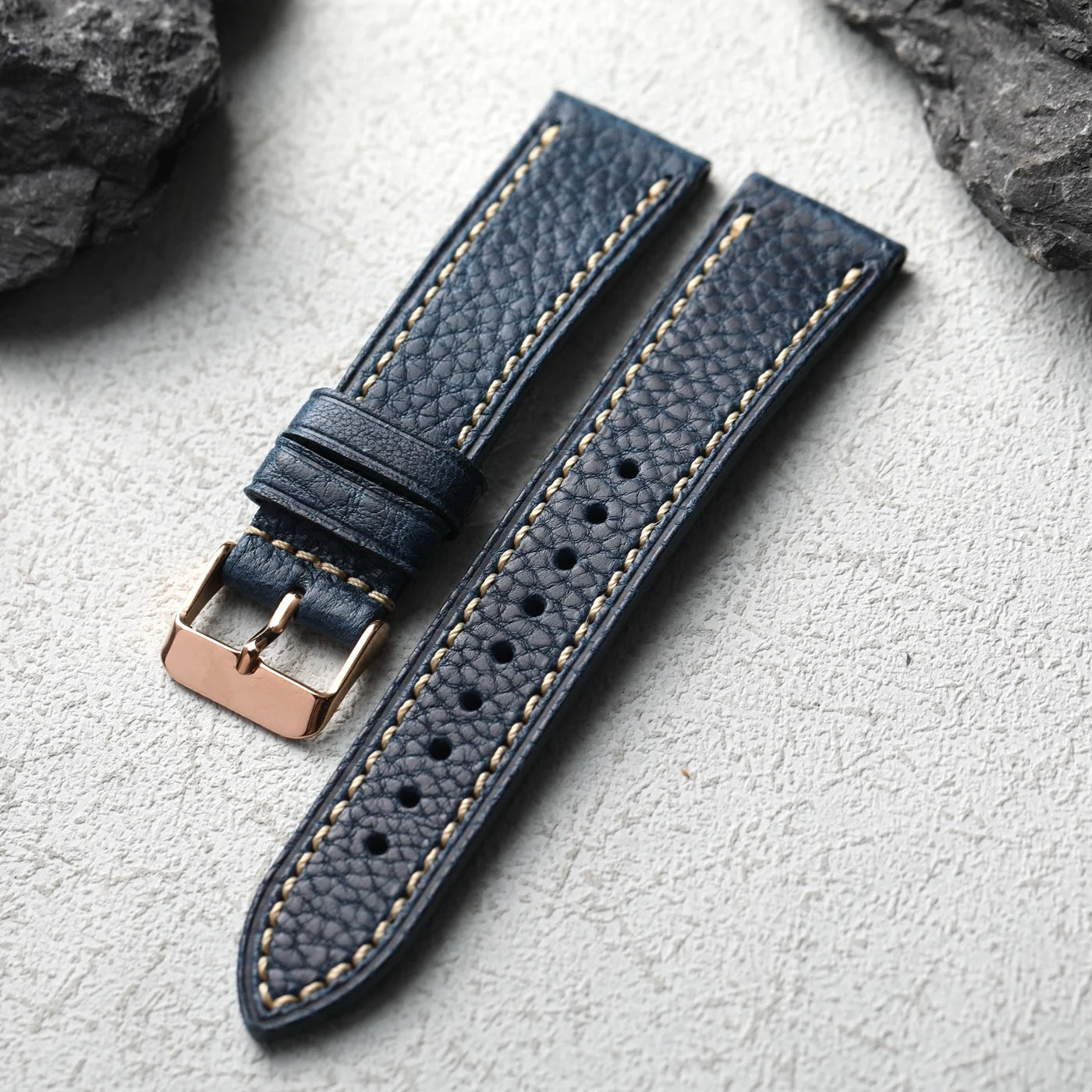 Cinturino in vera pelle italiana MBOX fatto a mano, cinturino da uomo in vera pelle marrone nera morbida non laminata da 18 20 22MM, cinturino per orologio in stile retrò