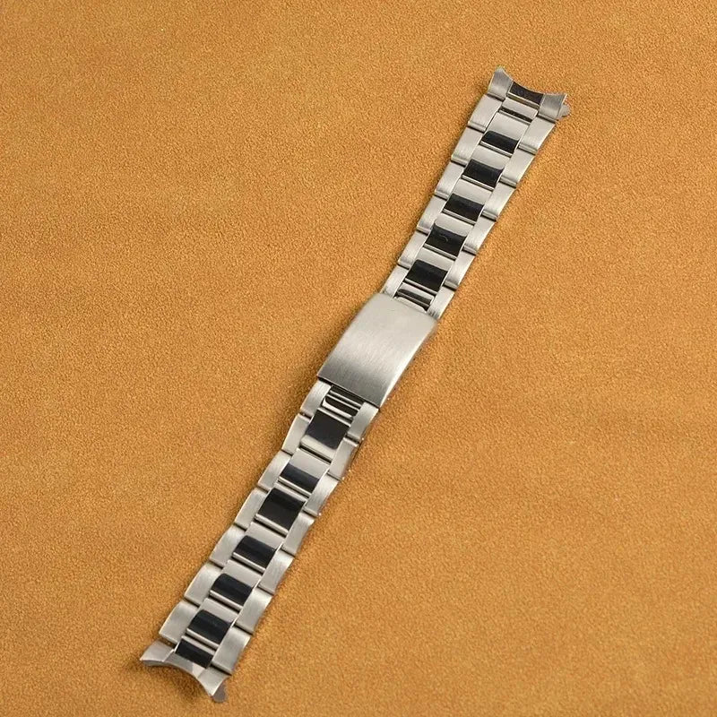 Vintage Oyster watch bracelet suitable for Rolex watches, 316L brushed stainless steel watch bracelets, 18mm, 19mm, 20mm