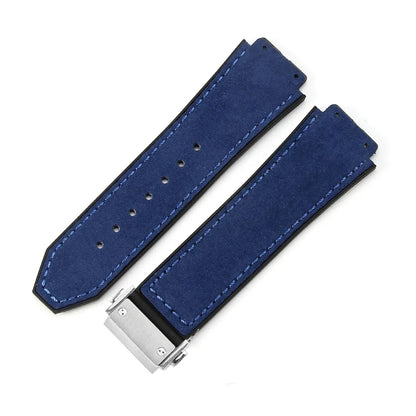 For Hublot BIGBANG Classic Fusion Leather Silicone Rubber Suede Watch Strap Dedicated Interface Lug System Band 26*19mm Bracelet