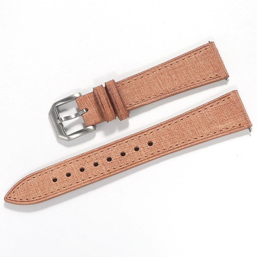 Bracelet de montre en cuir fait main italien Babele tanné végétal de qualité supérieure 20mm 22mm bracelets de montre en cuir à Texture Vintage à dégagement rapide
