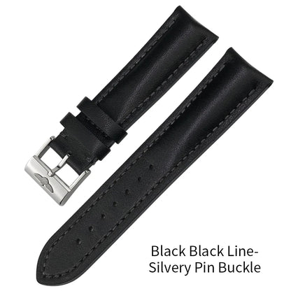 Genuine Soft Cowhide Leather Watch Strap, 22mm, 21mm, 20mm, for Breitling, for Premier Superocean Avenger Navitime World