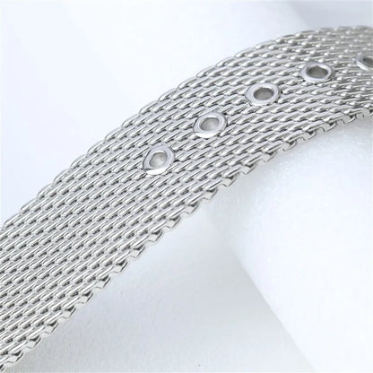 Cinturino per orologio a maglie milanesi spesso 1,0 mm, cinturino in metallo in acciaio inossidabile a sgancio rapido, chiusura magnetica, cinturino universale da uomo
