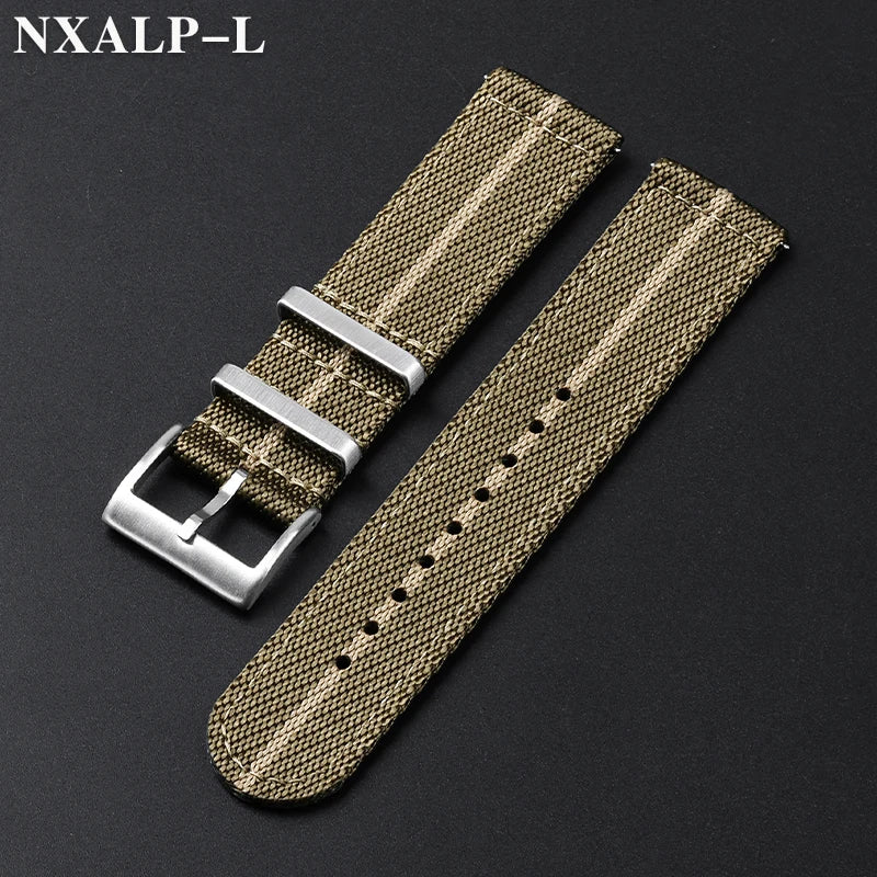 Cinturino per orologio militare in Nylon da uomo per Seiko per Omega, cinturino universale a sgancio rapido in tela sportiva per smartwatch 20mm 22mm