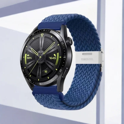 Boucle tressée universelle 18/20/22mm pour Samsung Watch 7 6 5 4 3/Amazfit GTS4 3 2/Huawei Watch GT6 5 4 3 2/Garmin Vivoactive 5