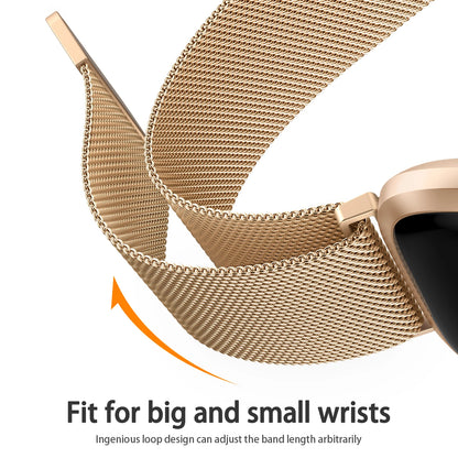 Bracelet magnétique en métal pour Fitbit Versa 1/Versa 2/versa 3/Versa 4, Bracelet pour Fitbit Versa Lite/Sense 2