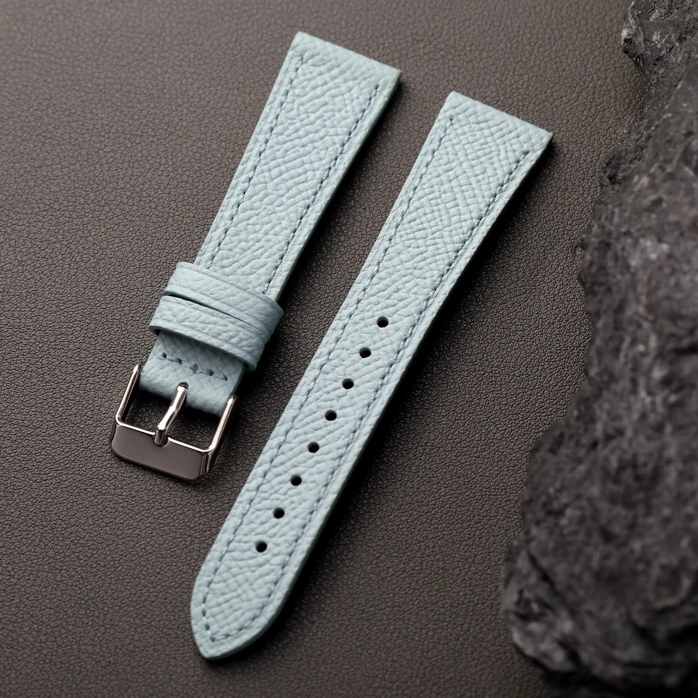 Cinturino in pelle con motivo a palmo fatto a mano, di alta gamma 18 19 20 21 22MM, cinturino morbido da uomo in pelle di vacchetta a strato superiore, cinturino per orologio in stile retrò