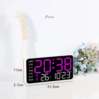 Horloge murale numérique à température, affichage LED, USB/batterie DST, grande Table, réveil pour salon, chambre à coucher, décorations de maison