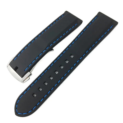 Soft Natural Rubber Watch Strap, 18mm 20mm 22mm, Suitable for HUAWEI GT SEIKO SKX IWC Tudor 19mm 21mm, Silicone for Tissot Diving Bracelet