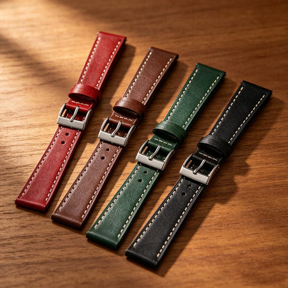 Bracelet de montre universel en cuir à dégagement rapide, 18mm, 20mm, 22mm, rétro, pour femmes et hommes, accessoires pour Cartier Seiko Omega