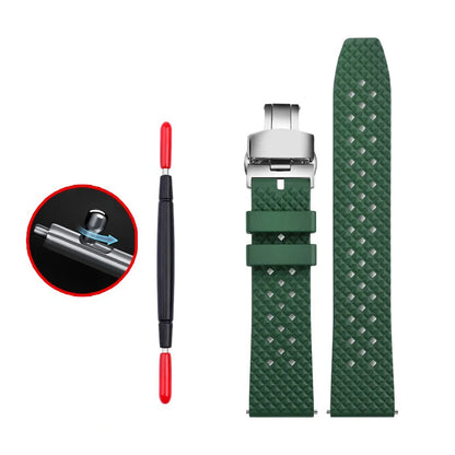 Cinturini per orologi in gomma verde premium – Sport – Disponibili varie texture – 1 pezzo