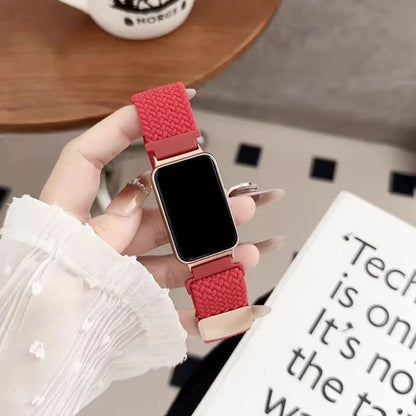 Braided Nylon Strap for Samsung Galaxy Fit 3, Breathable Bracelet for Galaxy Fit3, Resilient Buckle