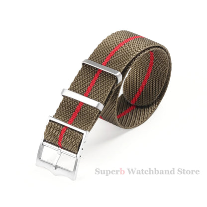 Bracelet en Nylon de qualité supérieure pour Bracelet de montre militaire en toile Tudor, 20mm 22mm, en tissu Seiko, pour Bracelet Rolex, boucle en Bronze