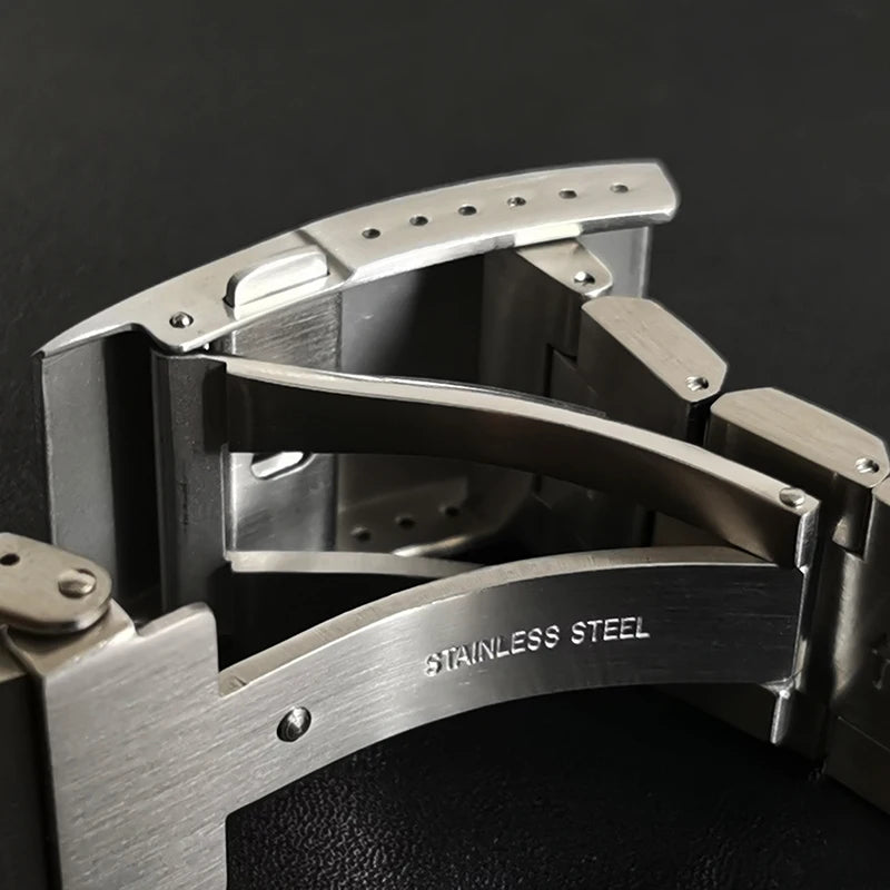 Bracelet en acier inoxydable Caesar Three Board pour montre de plongée Seiko série Sumo SBDC001 / SBDC003 / SBDC031 / SBDC033 / SBDC081