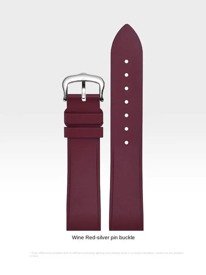 Premium Quality Cartier Dumont Replacement Watch Strap - Fluoroelastomer Rubber Quick Release Medium Large for Women