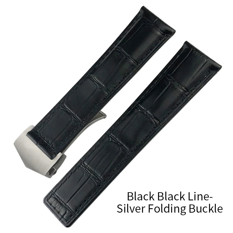 Bracelet de montre en cuir 19mm 20mm 21mm 22mm 23mm 24mm pour F1 TAG HEUER formule 1 Aquaracer CARRERA MONACO AUTAVIA bracelet de montre en peau de vache