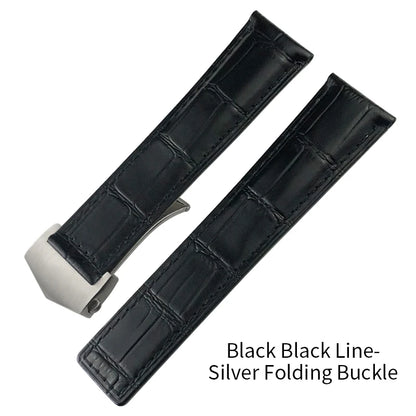 Bracelet de montre en cuir 19mm 20mm 21mm 22mm 23mm 24mm pour F1 TAG HEUER formule 1 Aquaracer CARRERA MONACO AUTAVIA bracelet de montre en peau de vache