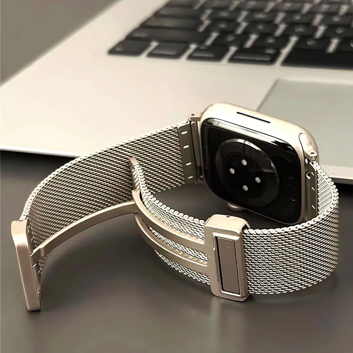 Magnetic Band for Apple Watch Ultra 49mm, 44mm 45mm 40mm 41mm 42mm 38mm, Stainless Steel iWatch Series 7 8 se 6 5 3