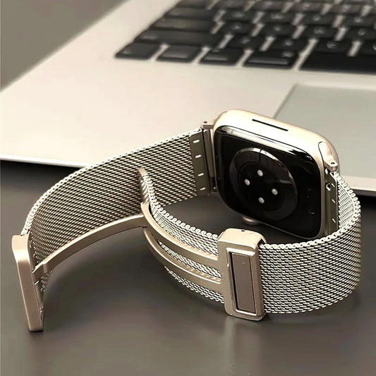Magnetic Band for Apple Watch Ultra 49mm, 44mm 45mm 40mm 41mm 42mm 38mm, Stainless Steel iWatch Series 7 8 se 6 5 3