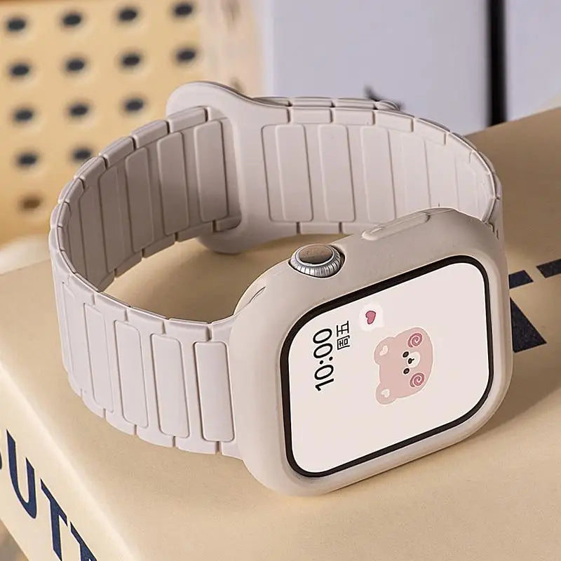 Magnetic loop + silicone case + adjustment tool for Honor Choice ROSSINI 2i smartwatch strap