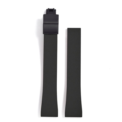 Original Stripess CTS FKM 20mm rubber watch strap for d-elug FKM CTS quick release watch strap silver butterfly buckle cut to size