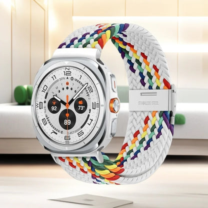 1 pezzo cinturino intrecciato elastico in Nylon per Samsung Galaxy Watch 8 Classic 46mm/Ultra 47MM fibbia in metallo per Samsung Galaxy Watch8