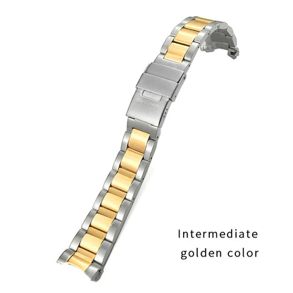 Bracelet de montre en acier inoxydable de qualité, 21mm 19mm 22mm, pour montre Longines L3 HydroConquest L3.782.4 781, extrémité incurvée, bracelet en métal massif