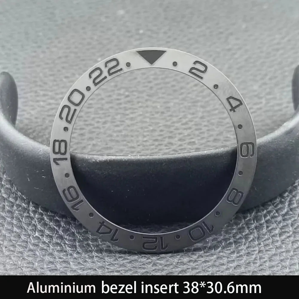 38mm x 30.6mm Sloped Ceramic Bezel GMT and Diving Watch Insert for 40mm Men's Watch Replacement Watch Bezel Inserts