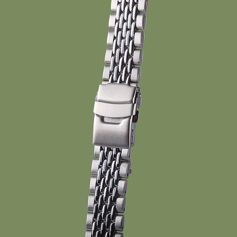 Stainless Steel Rice Bead Metal Bracelet Dive Watch Bracelet for Seiko 7S26-0020 SKX007K2 Men's Automatic Watch 730483