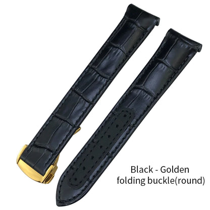 Genuine Cowhide Leather Watch Strap, 19mm 20mm 21mm, for Omega Seamaster 300 DE VILLE AT150 Moonswatch, Calfskin Watch Band