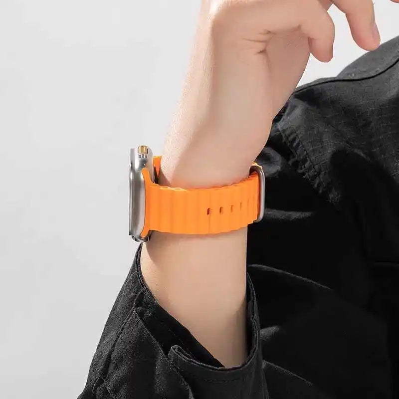 Bracelet Ocean pour Apple Watch Ultra 3 2, 49mm 46mm 44mm 40mm 45mm 41mm 42mm, Correa Bracelet iWatch Series 11 10 9 SE 8 7 6 5 4