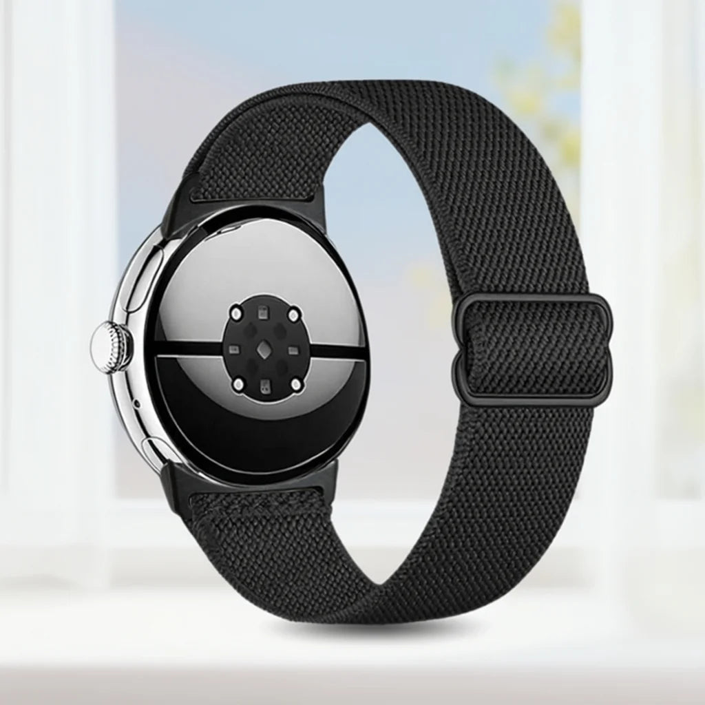 Soft Nylon Strap for Google Pixel Watch 4 3 45/41mm, Replacement Strap for Pixel Watch 2/1 41mm, Elastic Nylon Buckle Strap