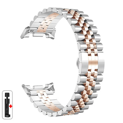 Luxury Stainless Steel Strap for Samsung Galaxy Watch 8 Classic 46mm, Metal Bracelet for Galaxy 8 40mm 44mm, Men's Watchband
