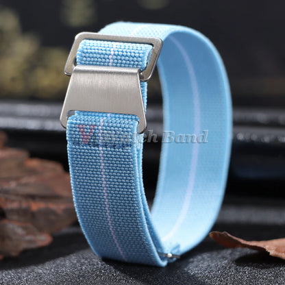 Bracelet de montre tressé en Nylon, 18/20/22mm, élastique, troupes françaises, sac de Parachute, Bracelet de Sport universel pour hommes et femmes