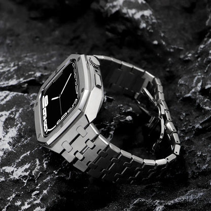 Kit di modifica per Apple Watch 45 mm 44 mm, telaio in metallo, kit di modifica per iWatch Series 6 5 4 SE, accessori