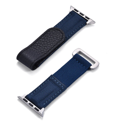 Cinturino Solo Loop in nylon intrecciato per Apple Watch 45mm Ultra 2 49mm 38mm 44mm 40 41mm 42mm, cinturino in pelle per serie 10 9 8 7 5 SE