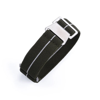 French Army Nylon Strap from the 60s, 20mm 22mm, for Parachute, Elastic, Nylon, Black, Blue, Green, Grey, Universal Fabric Watch Strap for Men
