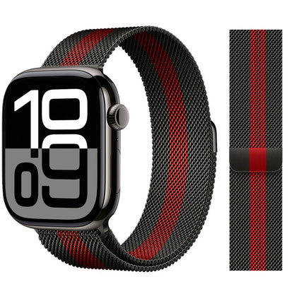 Apple Watch 米兰尼斯表带，46mm 44mm 45mm 40mm 42mm 41mm，适配 iWatch 系列 11 10 9 8 SE 7 6 Ultra 3 2