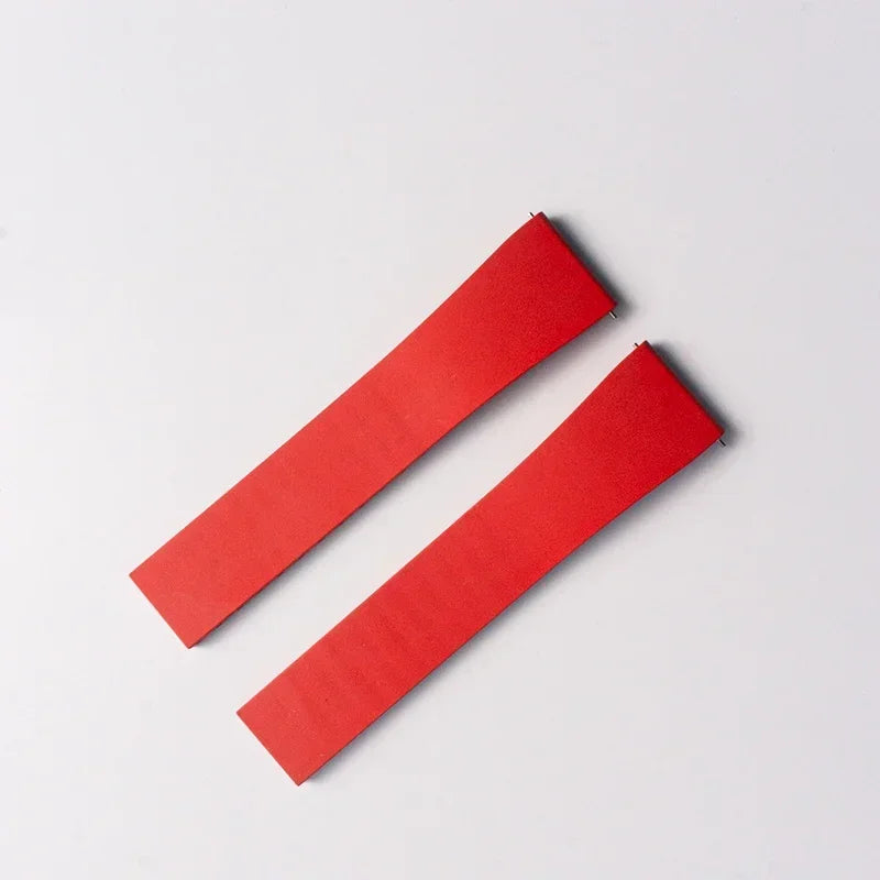 Nuovo design CTS Cinturino per orologio in gomma fluorocarbonica da 18 mm, 20 mm, 22 mm, 21 mm con fibbia a farfalla a sgancio rapido, cinturino in FKM da tagliare su misura