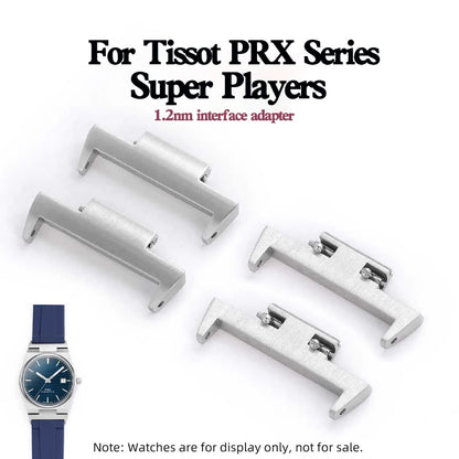 Adaptateur de montre PRX T137.410 pour adaptateur de sangle Tissot PRX 12mm tête à dégagement rapide en acier inoxydable Tissot Super Player T137.407